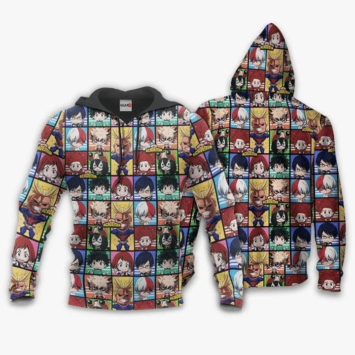 My Hero Academia Characters Anime Manga For Men And Women 3d Hoodie Zip Hoodie