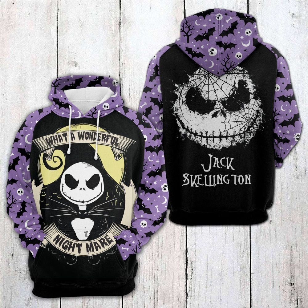 Jack Skellington 3d Hoodie Zip Hoodie 212