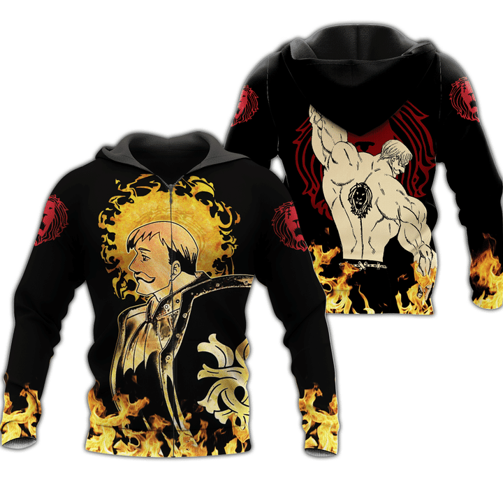 Escanor Seven Deadly Sins Anime Manga For Men And Women 3d Hoodie Zip Hoodie