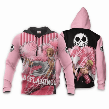 Donquixote Doflamingo One Piece Anime Manga For Men And Women 3d Hoodie Zip Hoodie