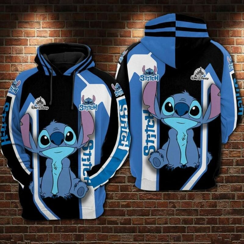Lilo And Stitch Movies Disney 1 Over Print 3d Hoodie Zip Hoodie
