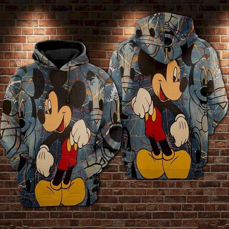 Mickey Mouse Disney, Vintage Mickey Mouse Ver20 Aop Hoodie