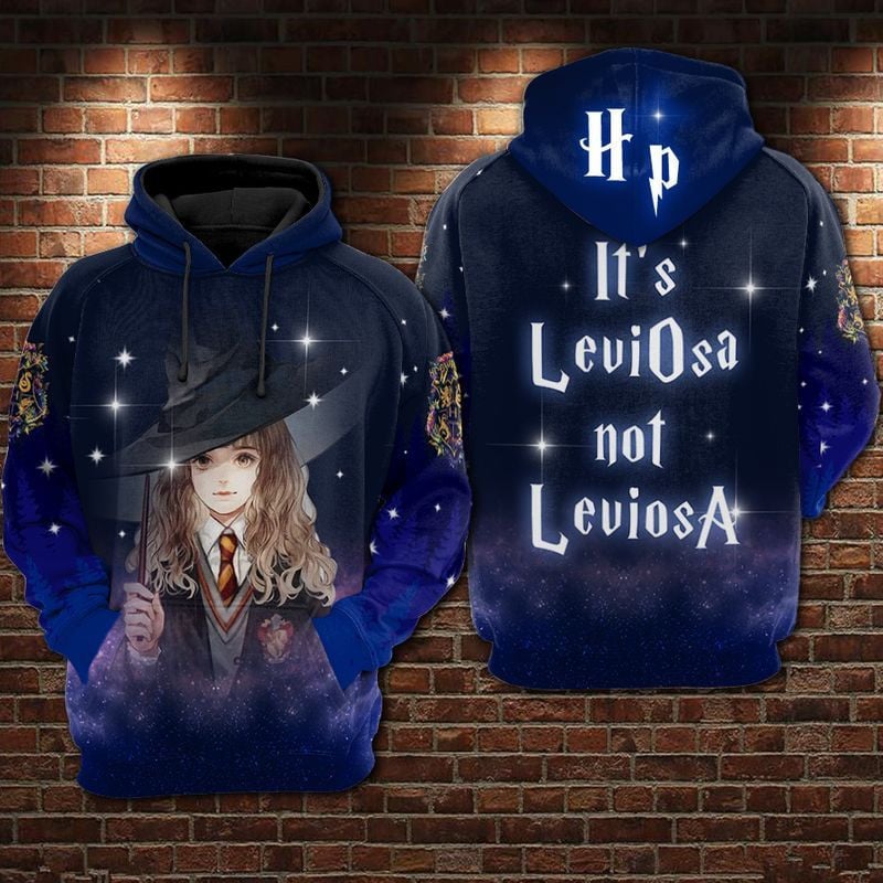 Hermione Granger Harry Potter - It's Leviosa Not Leviosa Over Print 3d Hoodie Zip Hoodie