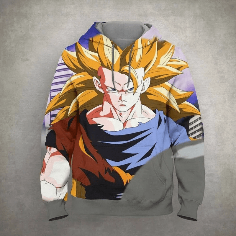 Goku Cartoon Dragon Ball Anime Manga 28 Over Print 3d Hoodie Zip Hoodie