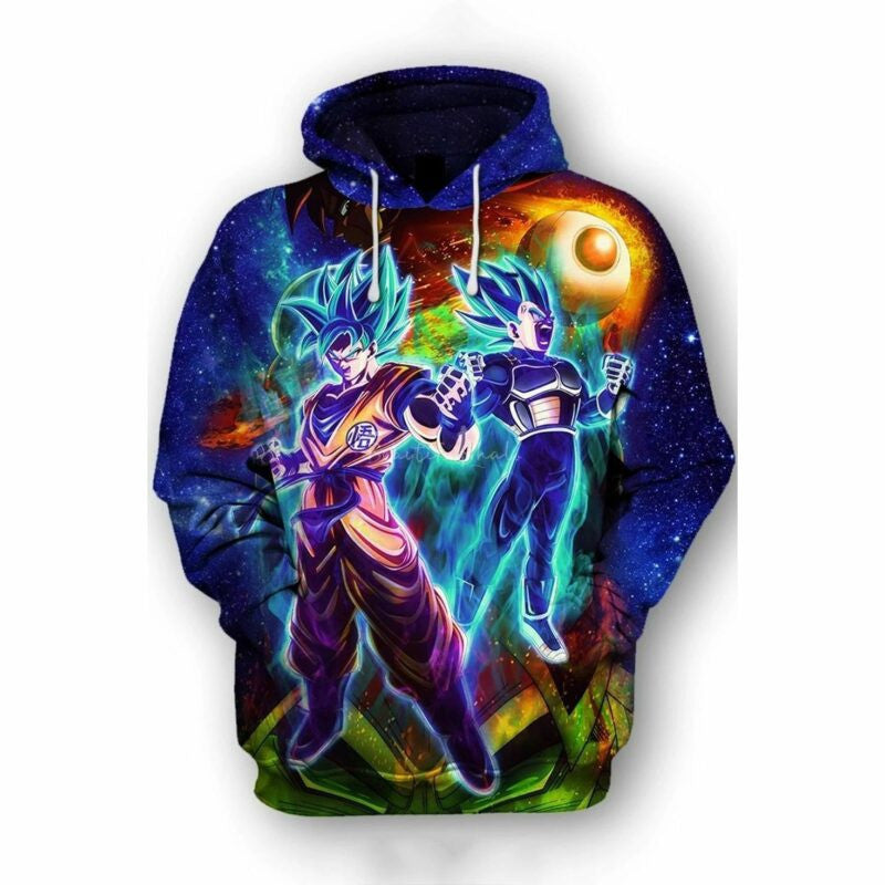 Goku Cartoon Dragon Ball Anime Manga 17 Over Print 3d Hoodie Zip Hoodie