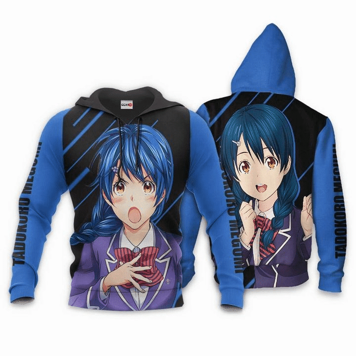 Food Wars Tadokoro Megum Shokugeki No Soma Anime Manga For Men And Women 3d Hoodie Zip Hoodie