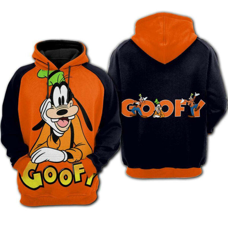 Disney Goofy 3d Hoodie Zipper Hoodie