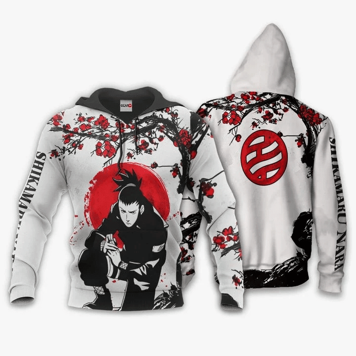 Shikamaru Nara Anime Manga Naruto For Men And Women 3d Hoodie Zip Hoodie