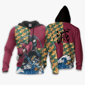 Giyu Tomioka Anime Manga Demon Slayer Kimetsu No Yaiba For Men And Women 3d Hoodie Zip Hoodie