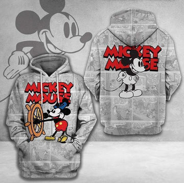 Disney Mickey Mouse Cute Lover 3d Hoodie Zip Hoodie 525