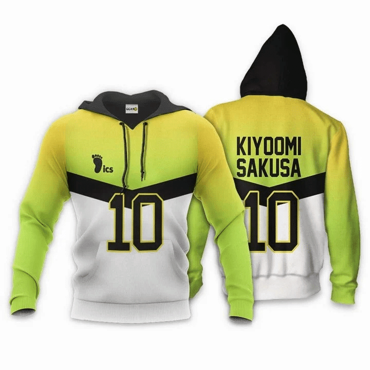 Kiyoomi Sakusa Anime Manga Haikyuu Number 10 For Men And Women 3d Hoodie Zip Hoodie