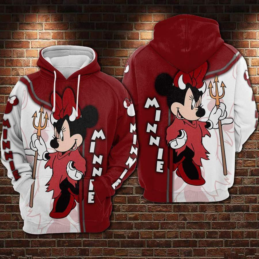 Minnie Mouse Disney, Minnie Cosplay Evil Queen Aop Hoodie