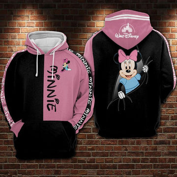 Minnie Mouse Disney Over Print 3d Hoodie Zip Hoodie 485