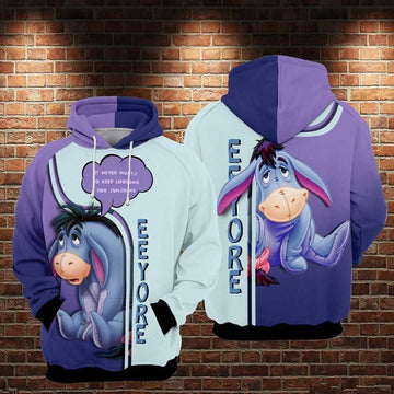 Eeyore Disney, It's Never Hurts To Keep Looking For Sunshine Aop Hoodie, Zip Hoodie