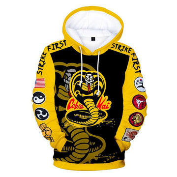 Cobra Kai Dojo 3d Hoodie Zip Hoodie
