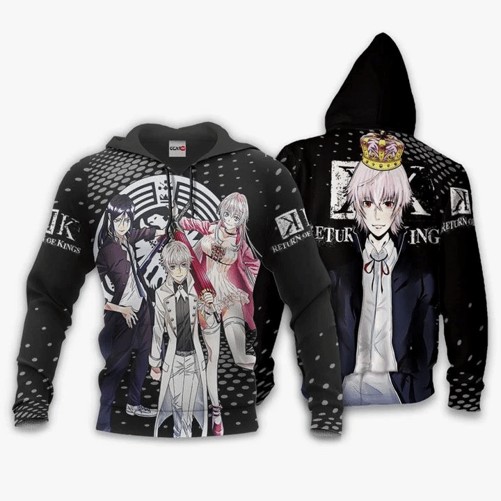 K-project Of Kings Anime Manga For Men And Women 3d Hoodie Zip Hoodie