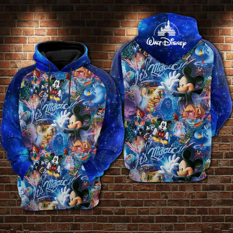 Mickey Mouse It's Magic Hoodie Zip Hoodie