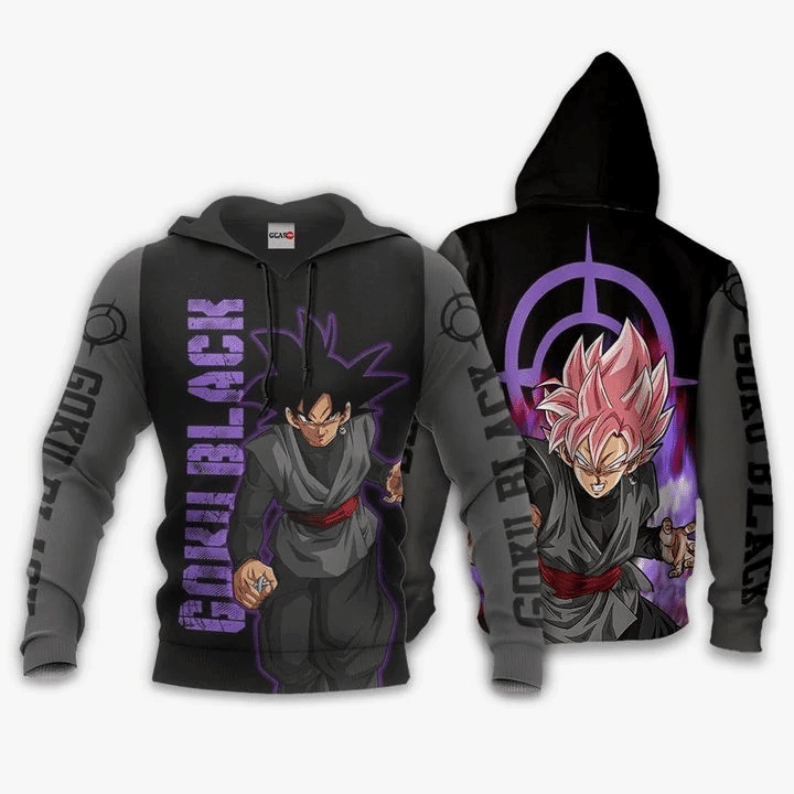 Goku Black Dragon Ball Anime Manga For Men And Women 3d Hoodie Zip Hoodie