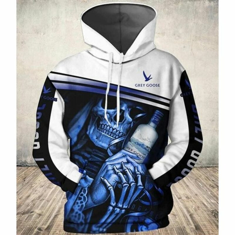Grey Goose Vodka Skull 3d Hoodie