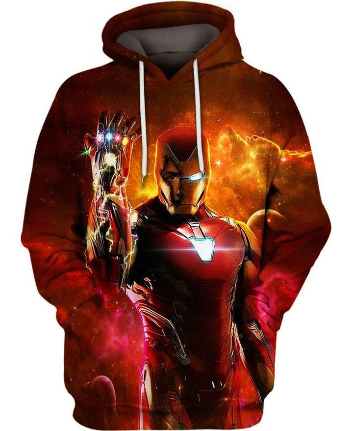 Iron Man Hand Thanos 3d Hoodie