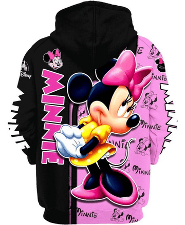 Lovely Minnie Mouse Comics Diseny Cartoon 47 Fan Gift, Minne Mouse Disney Gift, Stylist Unisex Cartoon Graphic Outfits Aop Hoodie