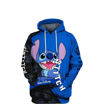 Lilo And Stitch Disney Cartoon, Cute Stitch Ver22 All Over Print Hoodie