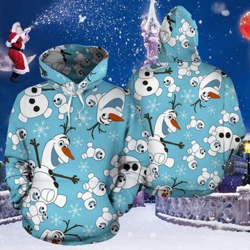 Olaf Frozen Adventure 3d Hoodie Zip Hoodie