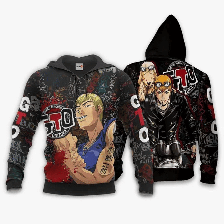 Onizuka Eikichi Anime Manga Great Teacher Onizuka For Men And Women 3d Hoodie Zip Hoodie