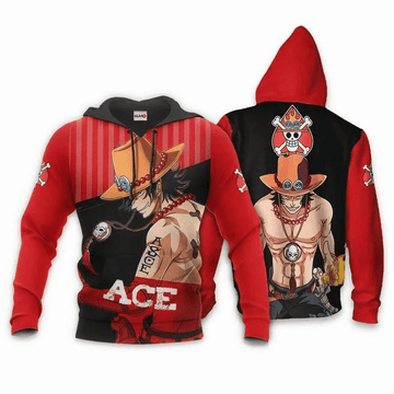 Portgas D Ace One Piece Anime Manga For Men And Women 3d Hoodie Zip Hoodie