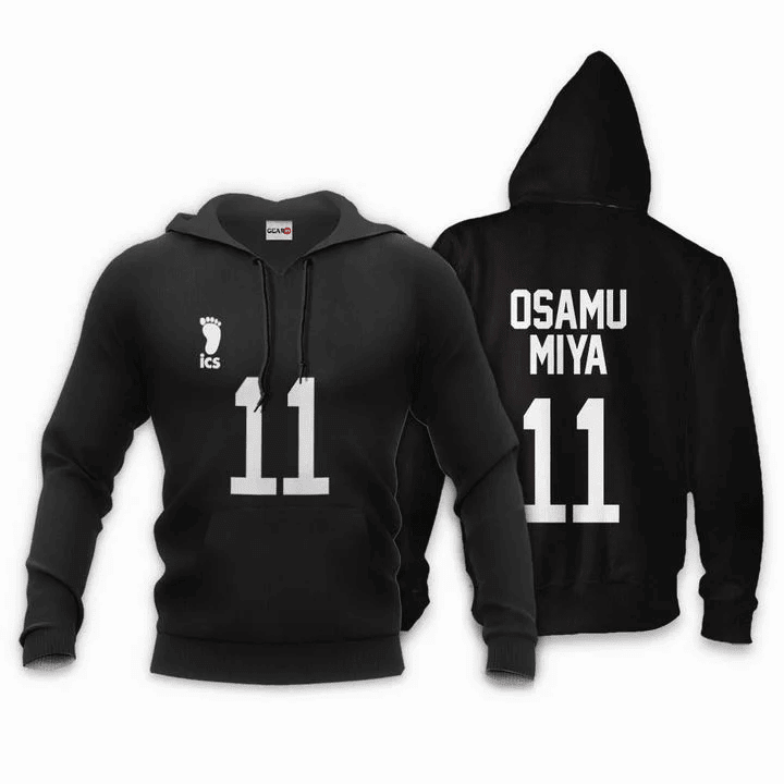 Inarizaki Osamu Miya Anime Manga Haikyuu Number 11 For Men And Women 3d Hoodie Zip Hoodie