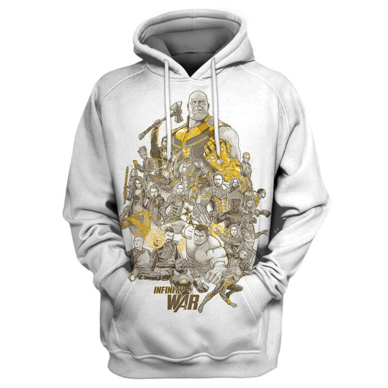 Marvel Iw Graphic 3d Hoodie Zip Hoodie