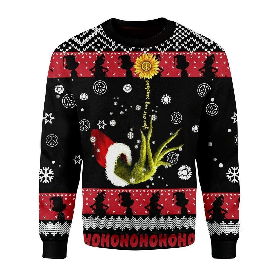 The Grinch And Sunflower You Are My Sunshine Ugly Sweater, The Grinch And Sunflower You Are My Sunshine Christmas Sweater, The Grinch Shirt