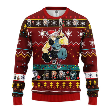 Tengen Uzui Demon Slayer Anime Ugly Christmas Sweater 126