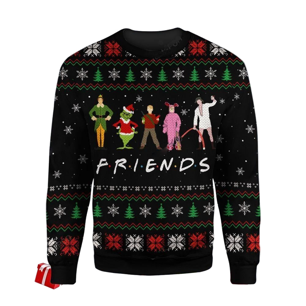 The Grinch And Friends Ugly Sweater, The Grinch And Friends Christmas Sweater, The Grinch Gift, The Grinch Shirt