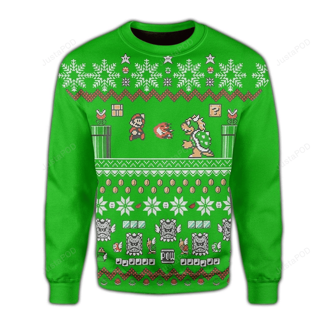 Super Mario Nintendo 1 Ugly Sweater Gifts, Super Mario Nintendo Gift Fan Ugly Sweater