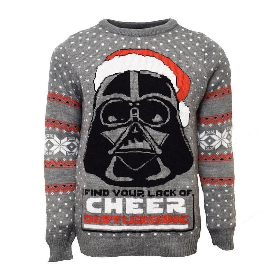 Star Wars Darth Vader Ugly Sweater,  Darth Vader Find Your Lack Of Cheer Disturbing Christmas Sweater, Star Wars Shirt