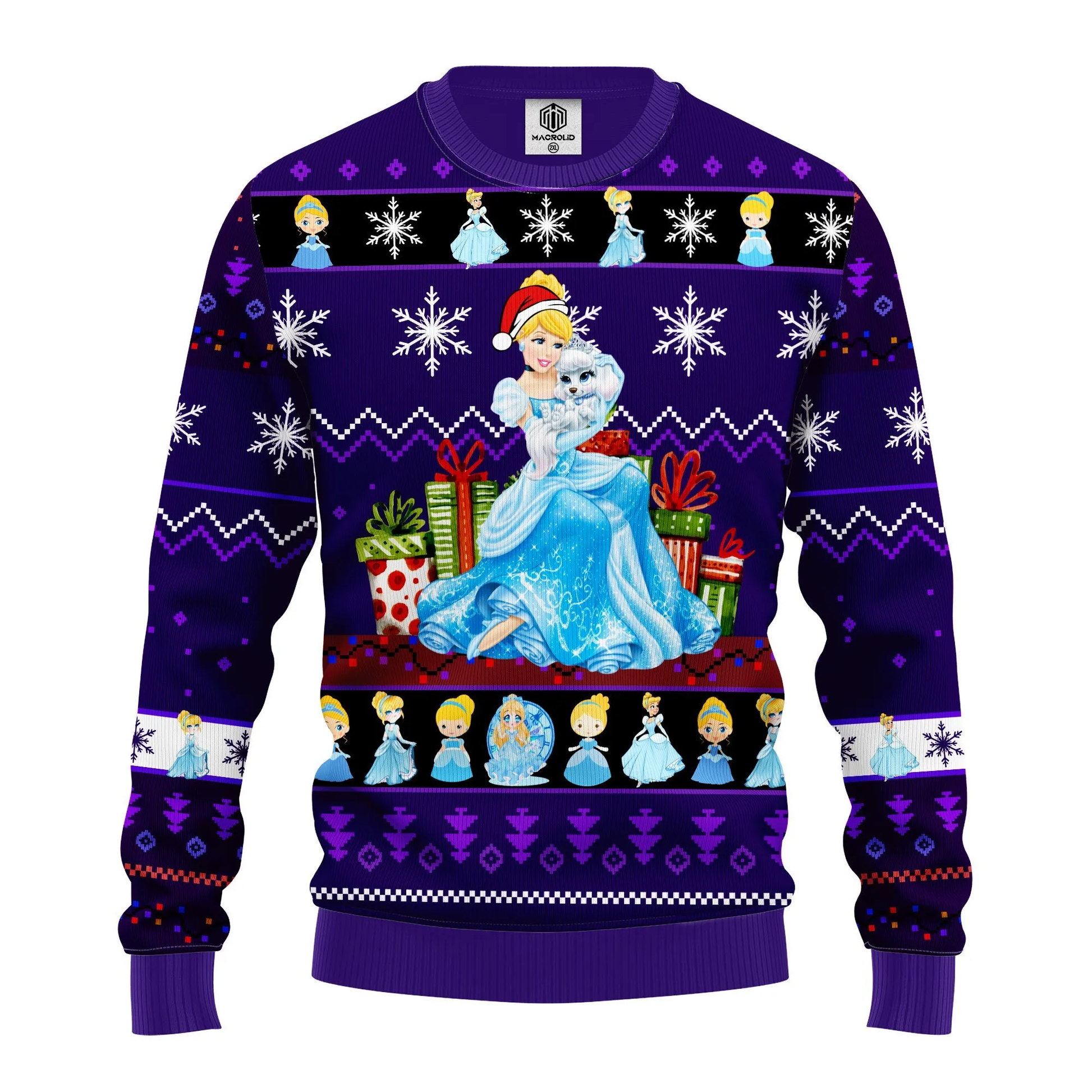 Xmas Cinderella Princess Disney Ugly Christmas Sweater 318