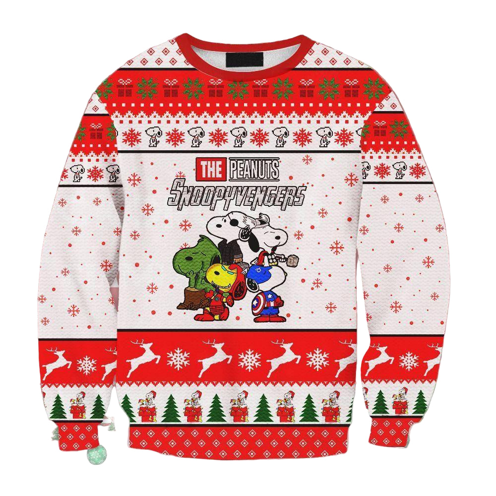 The Peanut Snoopyvenger Ugly Sweater, Christmas Gift, The Peanut Snoopyvenger Ugly Christmas Sweater
