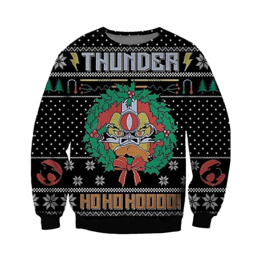 Thunder Ho Ho Ho Christmas Ugly Sweater, Thunder Ho Ho Ho Christmas Gift, Thunder Ho Ho Ho Christmas Shirt