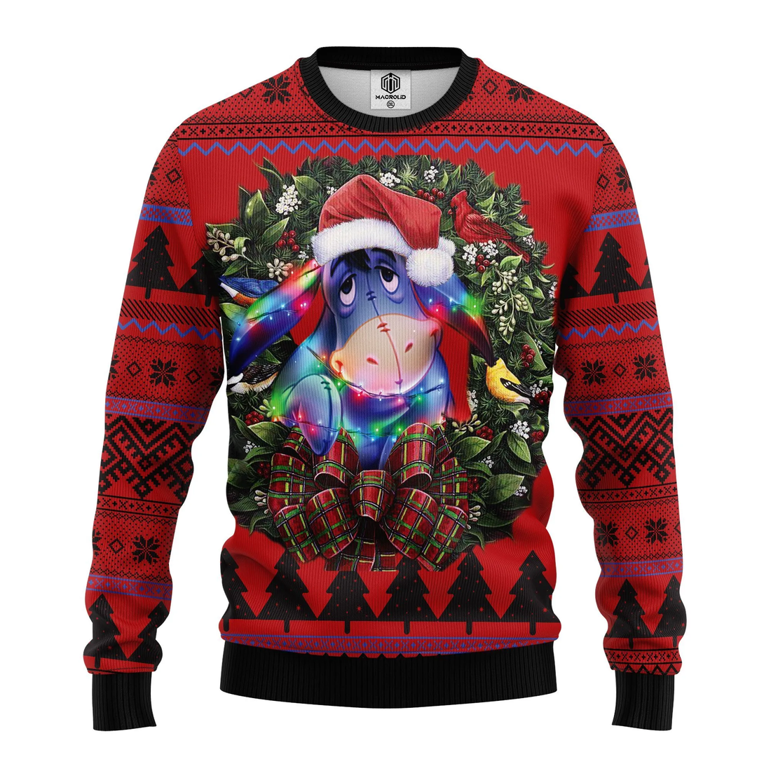 Winnie The Pooh Disney Merry Xmas, Eeyore Ugly Christmas Sweater 306