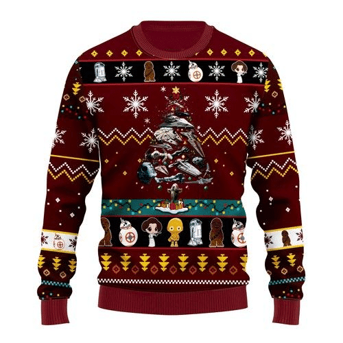 Star Wars Trips Christmas Ugly Sweater Gifts, Star Wars Gift Fan Ugly Sweater