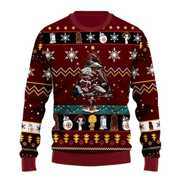 Star Wars Trips Christmas Ugly Sweater Gifts, Star Wars Gift Fan Ugly Sweater