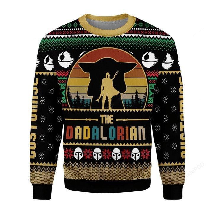 The Dadalorian Ugly Sweater, The Dadalorian Christmas Sweater, The Mandalorian Lover Gift, The Dadalorian Shirt