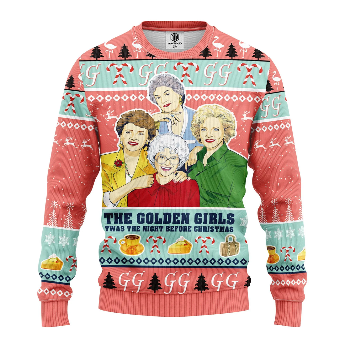 The Golden Girls Twas The Night Before Christmas Ugly Christmas Sweater 266