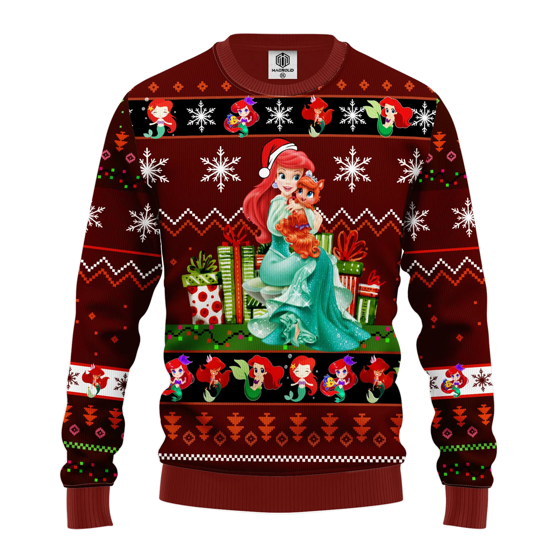 The Little Mermaid Ariel Princess Ugly Christmas Sweater 348