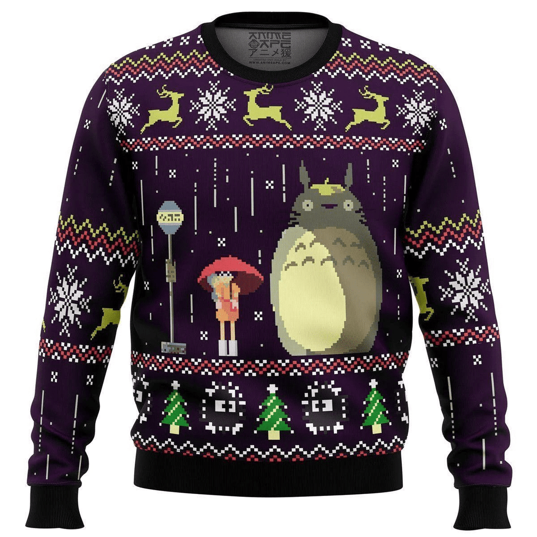 My Neighbor Totoro Anime 2 Ugly Sweater Gifts, My Neighbor Totoro Anime Gift Fan Ugly Sweater