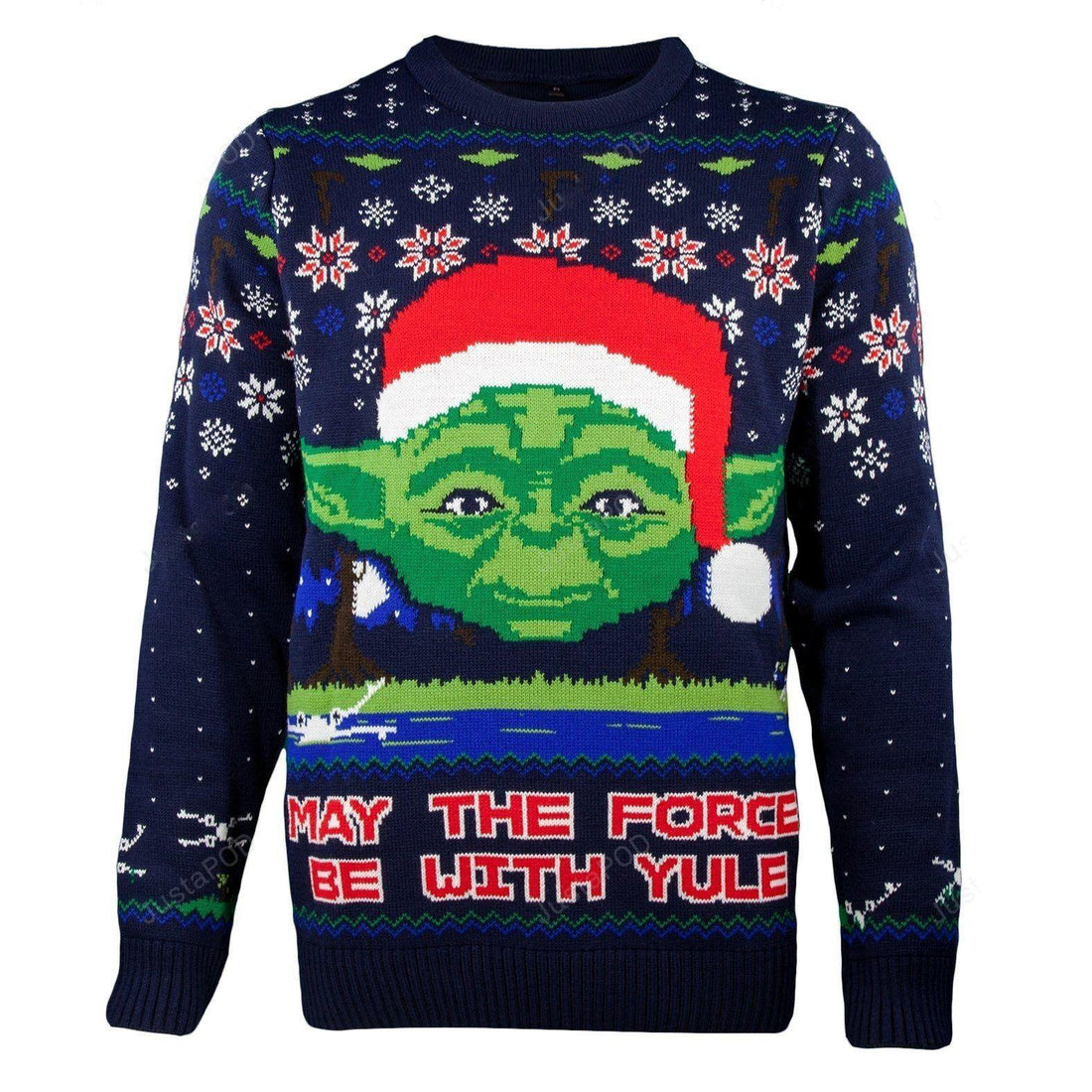 Star Wars Yoda Ugly Sweater, Star Wars Yoda Christmas Sweater, Star Wars Yoda May The Force Be With Yule Gift, Star Wars Yoda Shirt
