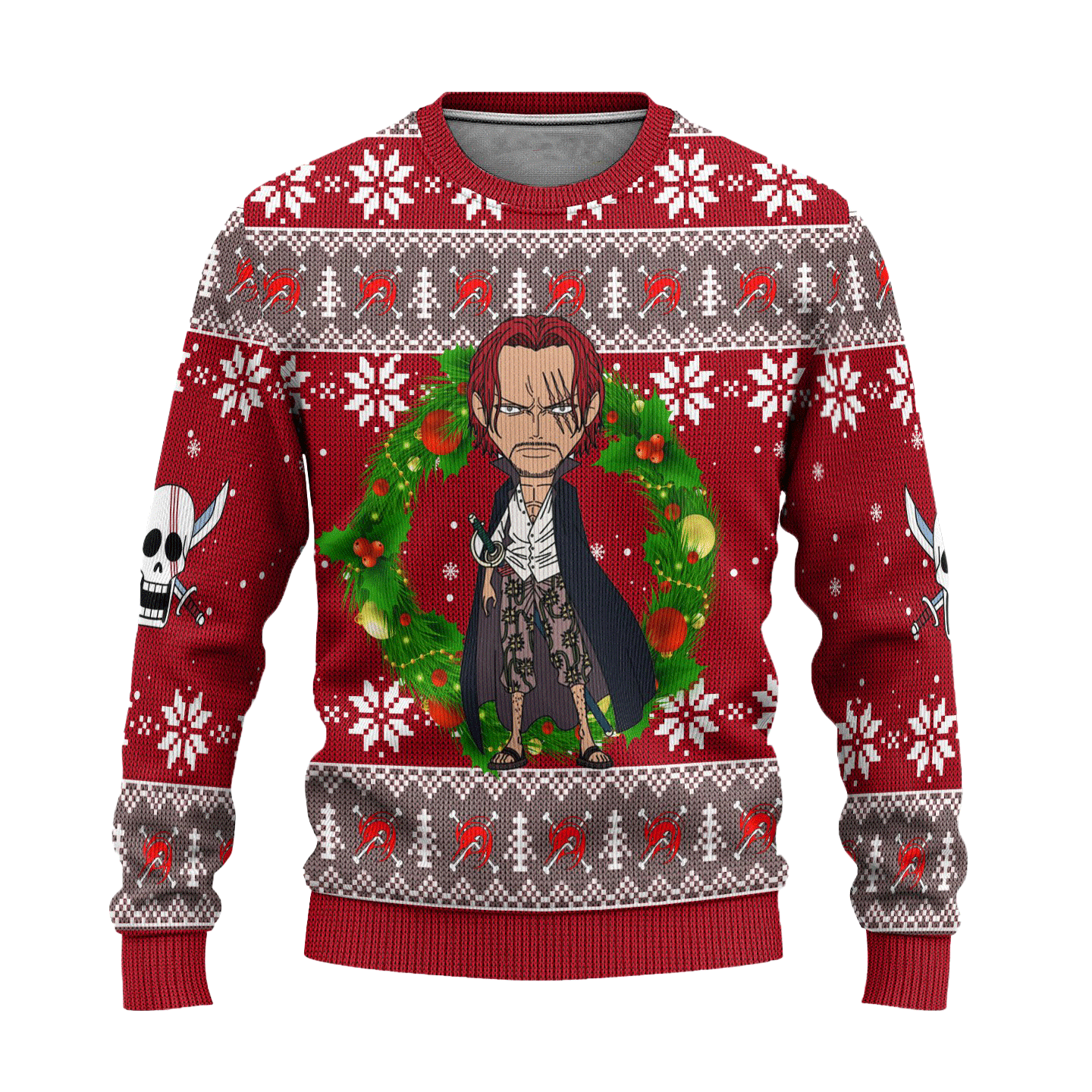 One Piece Anime Shanks 53 Ugly Sweater, One Piece Anime Gift Fan Ugly Sweater