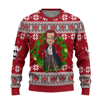 One Piece Anime Shanks 53 Ugly Sweater, One Piece Anime Gift Fan Ugly Sweater