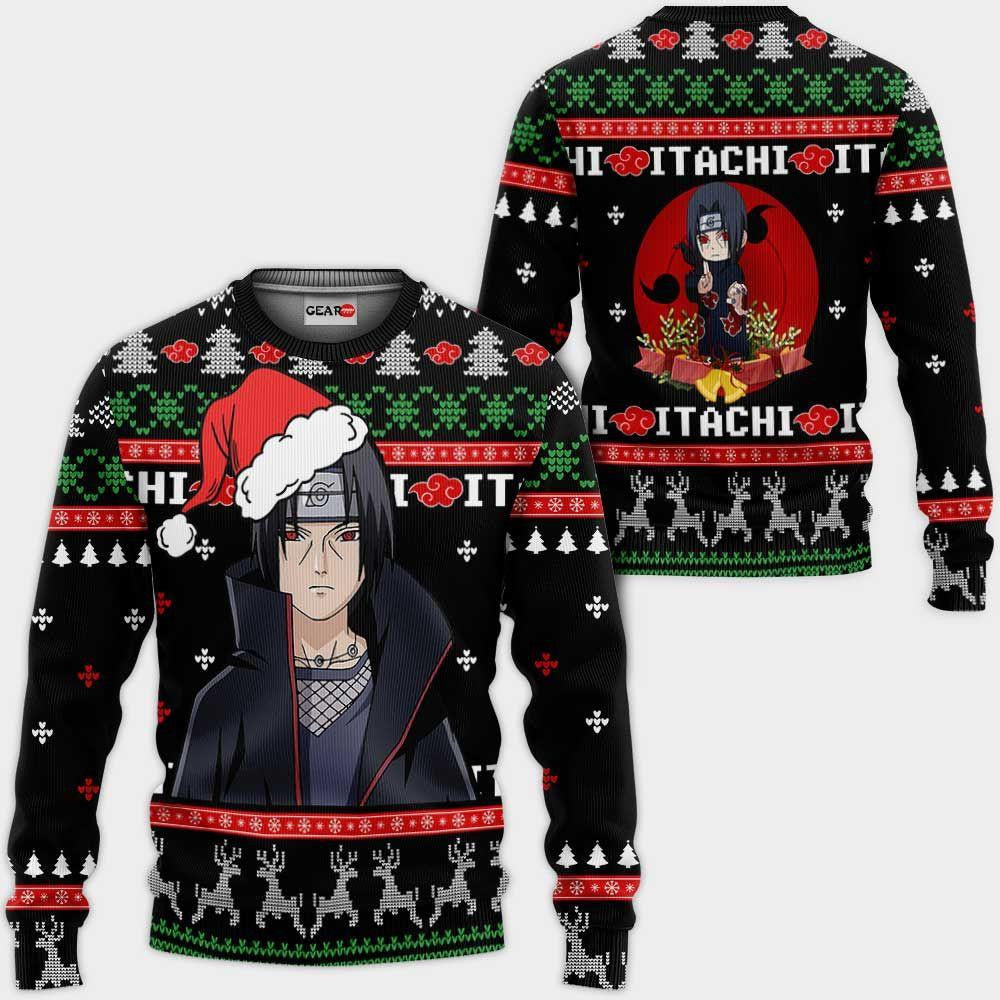 Santa Itachi Naruto Ugly Christmas Naruto Anime Xmas 1k456 Gifts ,naruto Anime Xmas Christmas Gift Fan
